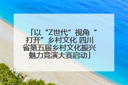 以“Z世代”视角“打开”乡村文化 四川省第五届乡村文化振兴魅力竞演大赛启动