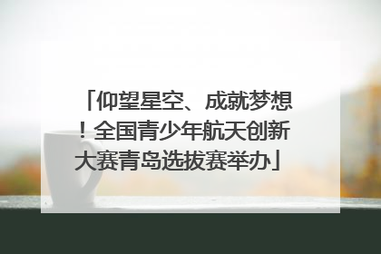 仰望星空、成就梦想！全国青少年航天创新大赛青岛选拔赛举办