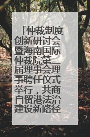 仲裁制度创新研讨会暨海南国际仲裁院第二届理事会理事聘任仪式举行，共商自贸港法治建设新路径