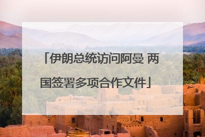 伊朗总统访问阿曼 两国签署多项合作文件