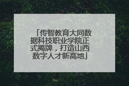 传智教育大同数据科技职业学院正式揭牌，打造山西数字人才新高地