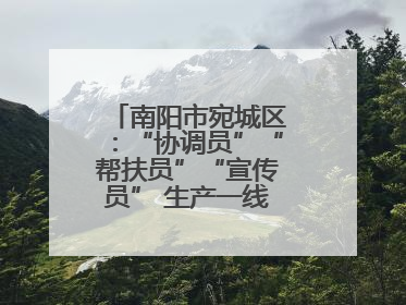 南阳市宛城区：“协调员”“帮扶员”“宣传员” 生产一线助力抢收抢种
