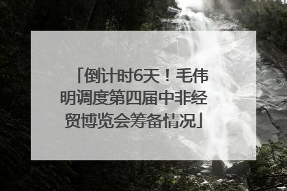 倒计时6天！毛伟明调度第四届中非经贸博览会筹备情况