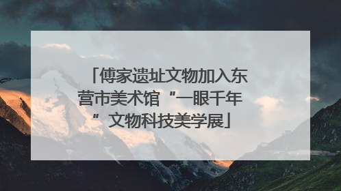 傅家遗址文物加入东营市美术馆“一眼千年”文物科技美学展