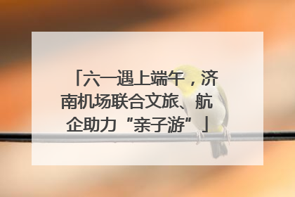 六一遇上端午，济南机场联合文旅、航企助力“亲子游”