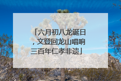 六月初八龙诞日，文登回龙山唱响三百年仁孝非遗