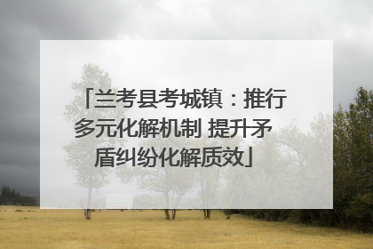 兰考县考城镇：推行多元化解机制 提升矛盾纠纷化解质效