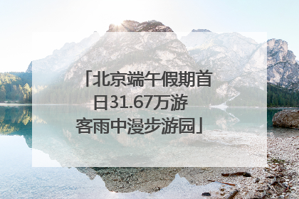 北京端午假期首日31.67万游客雨中漫步游园