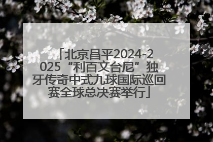 北京昌平2024-2025“利百文台尼”独牙传奇中式九球国际巡回赛全球总决赛举行