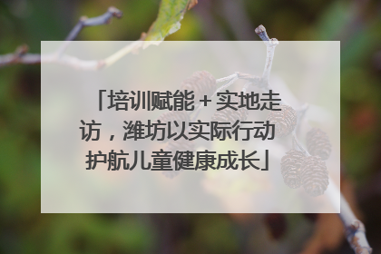 培训赋能＋实地走访，潍坊以实际行动护航儿童健康成长