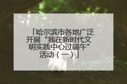 哈尔滨市各地广泛开展“我在新时代文明实践中心过端午”活动（一）
