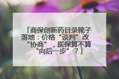 商保创新药目录靴子落地：价格“谈判”改“协商”，医保算不算“向后一步”？