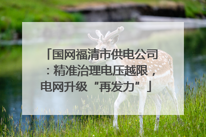 国网福清市供电公司：精准治理电压越限，电网升级“再发力”