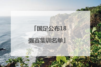 国足公布18强赛集训名单