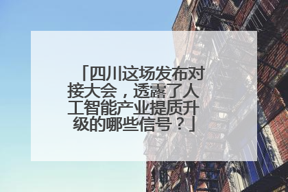 四川这场发布对接大会，透露了人工智能产业提质升级的哪些信号？