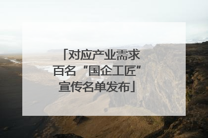 对应产业需求 百名“国企工匠”宣传名单发布
