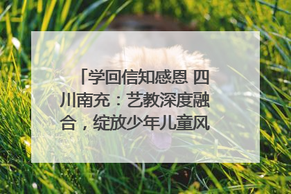 学回信知感恩 四川南充：艺教深度融合，绽放少年儿童风采｜您牵挂的四川
