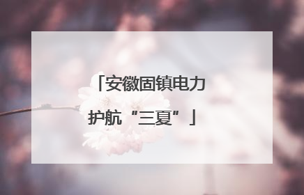 安徽固镇电力护航“三夏”