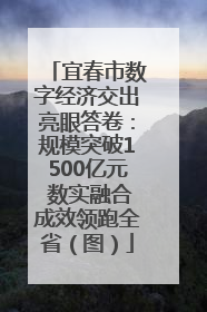 宜春市数字经济交出亮眼答卷：规模突破1500亿元 数实融合成效领跑全省（图）