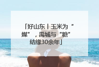 好山东丨玉米为“媒”，禹城与“糖”结缘30余年