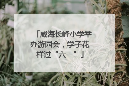 威海长峰小学举办游园会，学子花样过“六一”