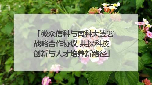 微众信科与南科大签署战略合作协议 共探科技创新与人才培养新路径