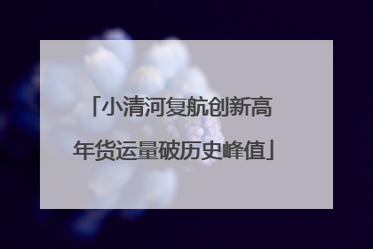小清河复航创新高 年货运量破历史峰值