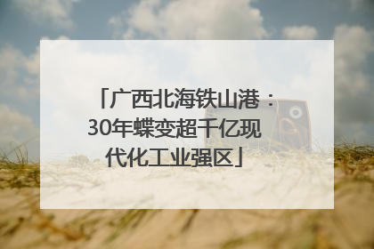 广西北海铁山港：30年蝶变超千亿现代化工业强区