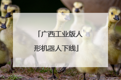 广西工业版人形机器人下线