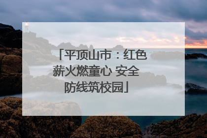 平顶山市：红色薪火燃童心 安全防线筑校园
