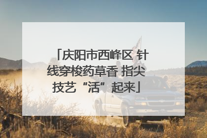 庆阳市西峰区 针线穿梭药草香 指尖技艺“活”起来