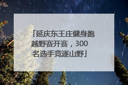 延庆东王庄健身跑越野赛开赛，300名选手竞逐山野
