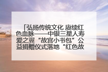 弘扬传统文化 赓续红色血脉——中银三星人寿爱之翼“故宫小书包”公益捐赠仪式落地“红色故都”江西瑞金
