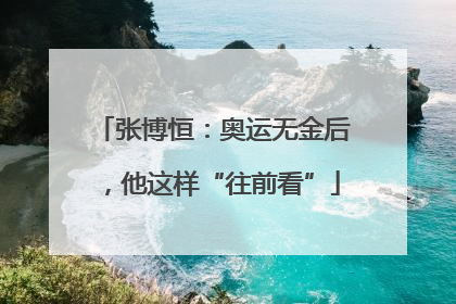 张博恒：奥运无金后，他这样“往前看”