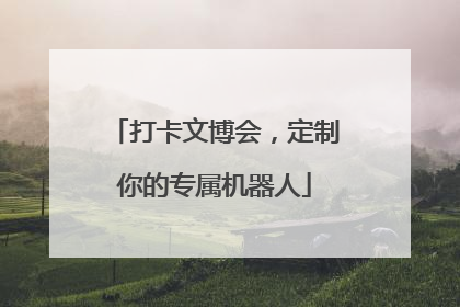 打卡文博会，定制你的专属机器人
