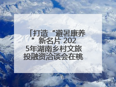 打造“避暑康养”新名片 2025年湖南乡村文旅投融资洽谈会在桃江举办