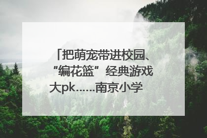 把萌宠带进校园、“编花篮”经典游戏大pk……南京小学花式“庆六一”