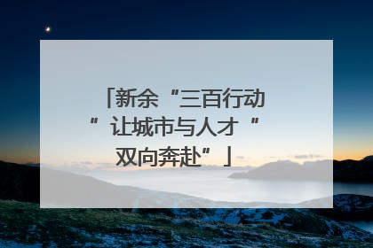 新余“三百行动”让城市与人才“双向奔赴”