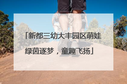 新都三幼大丰园区萌娃绿茵逐梦，童趣飞扬