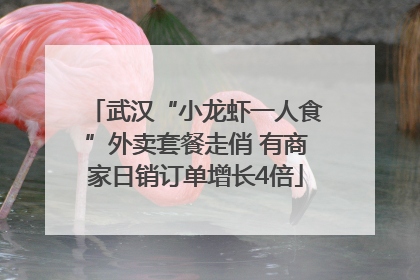 武汉“小龙虾一人食”外卖套餐走俏 有商家日销订单增长4倍
