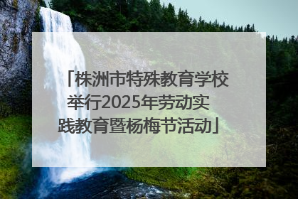 株洲市特殊教育学校举行2025年劳动实践教育暨杨梅节活动