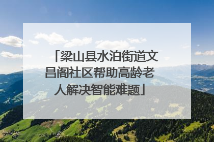 梁山县水泊街道文昌阁社区帮助高龄老人解决智能难题