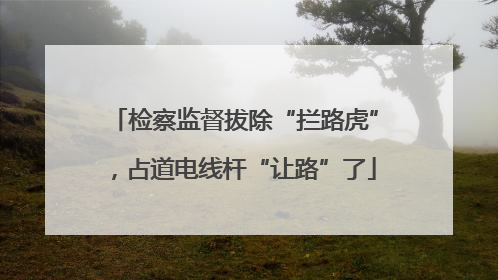 检察监督拔除“拦路虎”，占道电线杆“让路”了