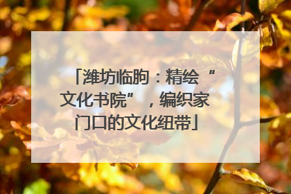 潍坊临朐：精绘“文化书院”，编织家门口的文化纽带