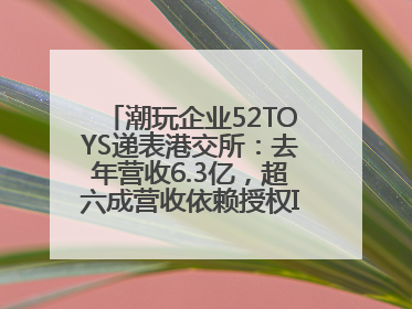 潮玩企业52TOYS递表港交所：去年营收6.3亿，超六成营收依赖授权IP和经销商