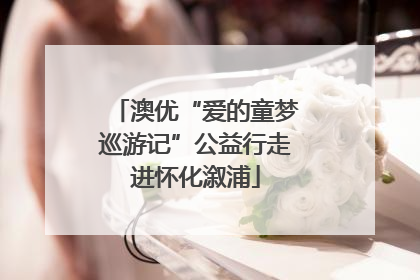 澳优“爱的童梦巡游记”公益行走进怀化溆浦