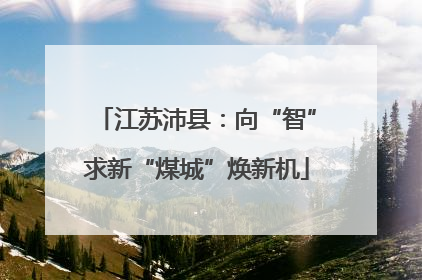 江苏沛县：向“智”求新“煤城”焕新机