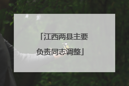 江西两县主要负责同志调整