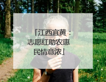 江西宜黄：志愿红助农惠民情意浓
