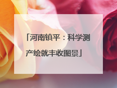 河南镇平：科学测产绘就丰收图景